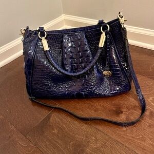 Brahmin Ruby Satchel Shoulder Bag in Ink